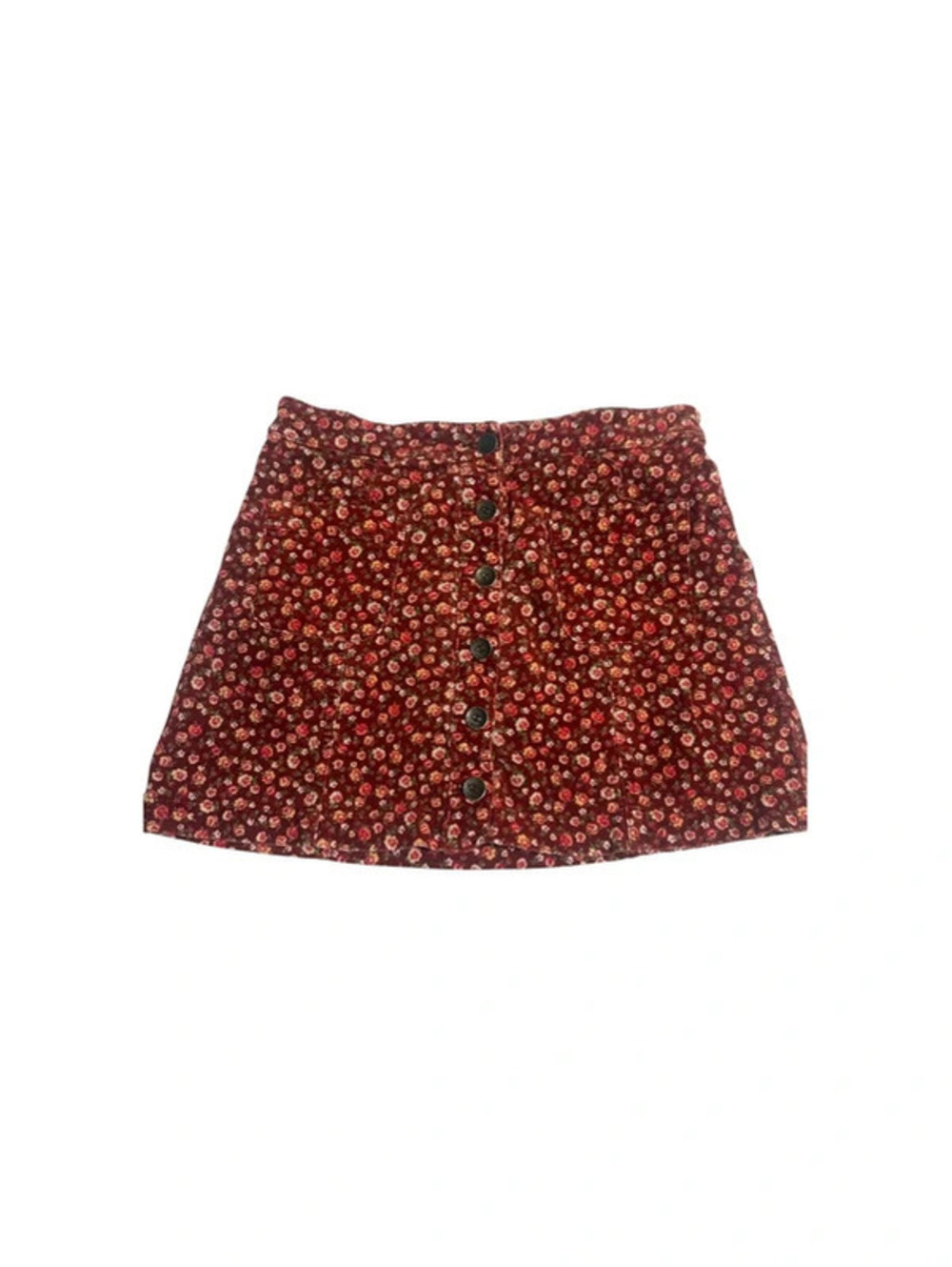 Floral mini Jean skirt